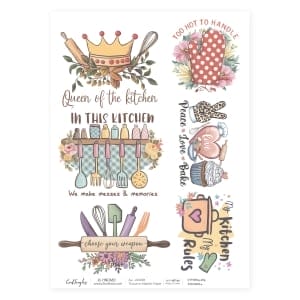 CrafTangles Decoupage Napkin / Tissue / Collage Paper - Kitchen 4