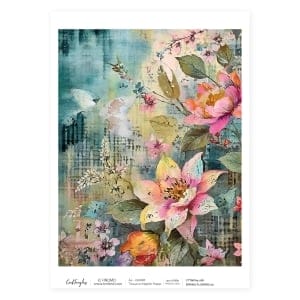 CrafTangles Decoupage Napkin / Tissue / Collage Paper - Spring Flowers 20