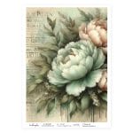 CrafTangles Decoupage Napkin / Tissue / Collage Paper - Vintage Flowers 13