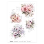 CrafTangles Decoupage Napkin / Tissue / Collage Paper - Spring Flowers 22