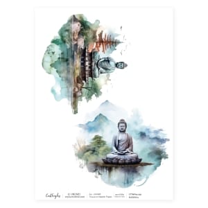 CrafTangles Decoupage Napkin / Tissue / Collage Paper - Buddha 5