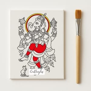 CCAP-R-03-rectangle-canvas-03-Kalamkari-Ganpati