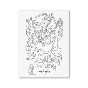 CCAP-R-03-rectangle-canvas-03-Kalamkari-Ganpati