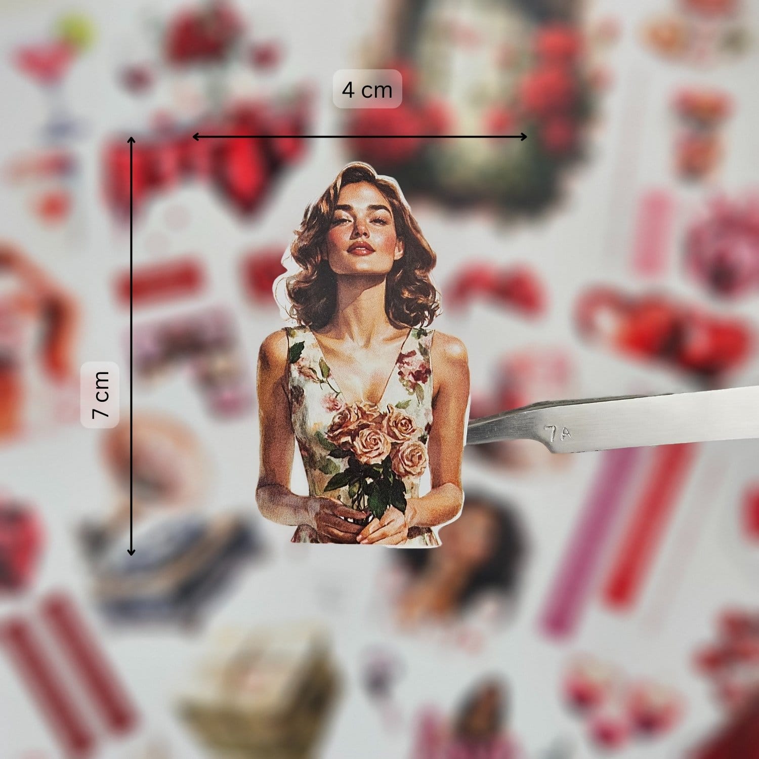 CrafTangles Precut Journal Stickers - Love is in the Air 1 (Pack of 48 stickers) - Image 2