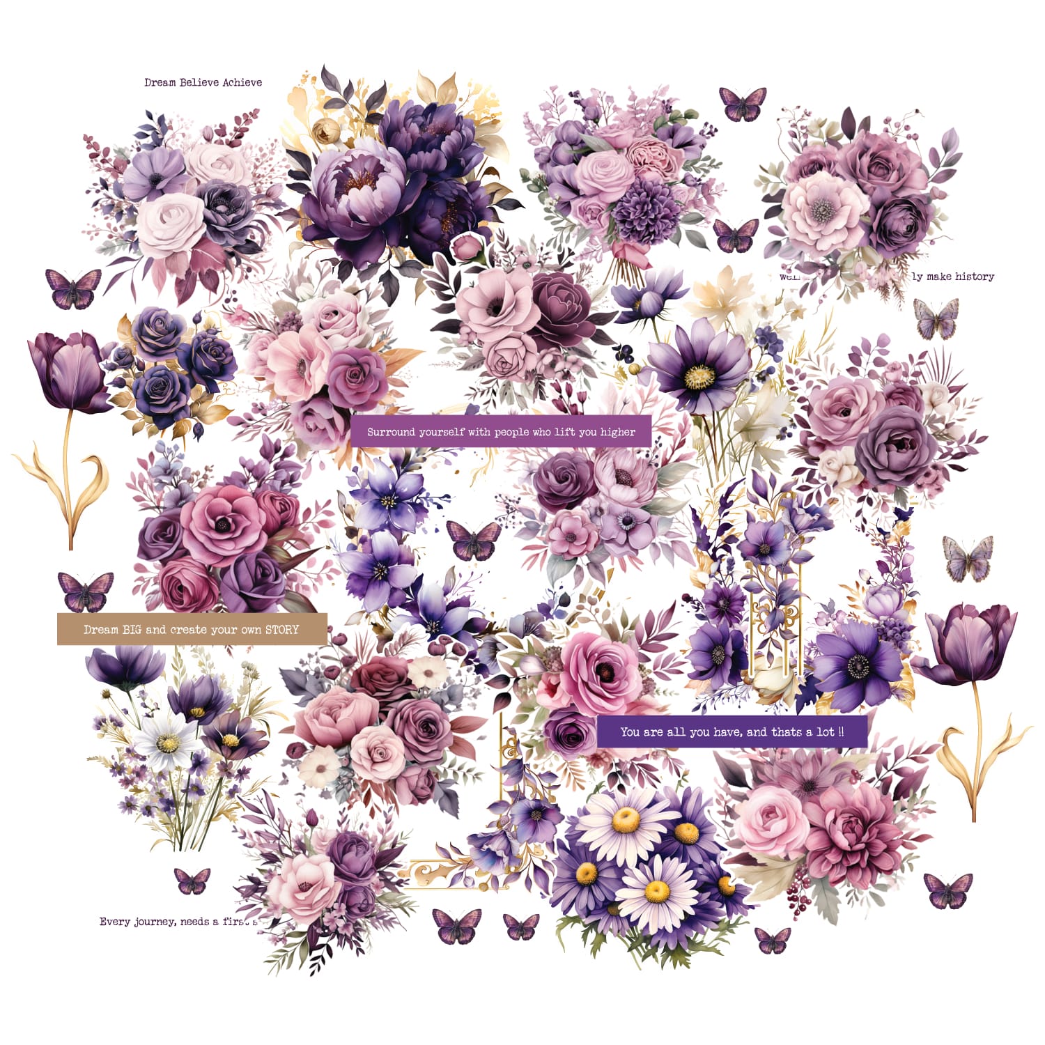 CrafTangles Precut Journal Stickers - Spring Flowers 5 (Pack of 42 stickers) CTPCS 27 Spring Flowers 05 CrafTangles Precut Journal Stickers 1 CrafTangles Precut Journal Stickers - Spring Flowers 5 (Pack of 42 stickers)