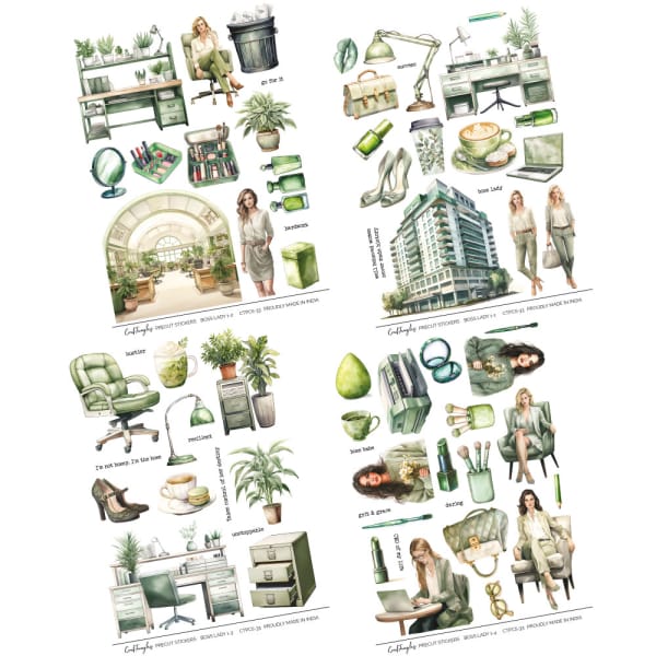 CrafTangles Precut Journal Stickers - Boss Lady 1 (Pack of 67 stickers) - Image 3
