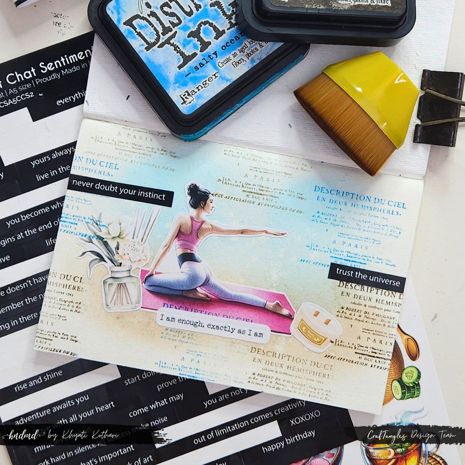 CrafTangles Precut Journal Stickers - Self Love 1(Pack of 75 stickers) CrafTangles 4by6inch Journal 2 CrafTangles Precut Journal Stickers - Self Love 1(Pack of 75 stickers) - Image 6