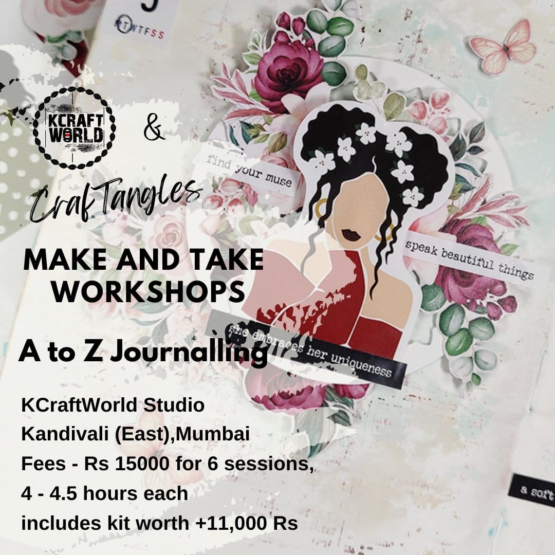 CrafTangles Journal A to Z Course in Kandivali East Mumbai CrafTangles AtoZ Journalling Workshop 1 CrafTangles Journal A to Z Course in Kandivali East Mumbai