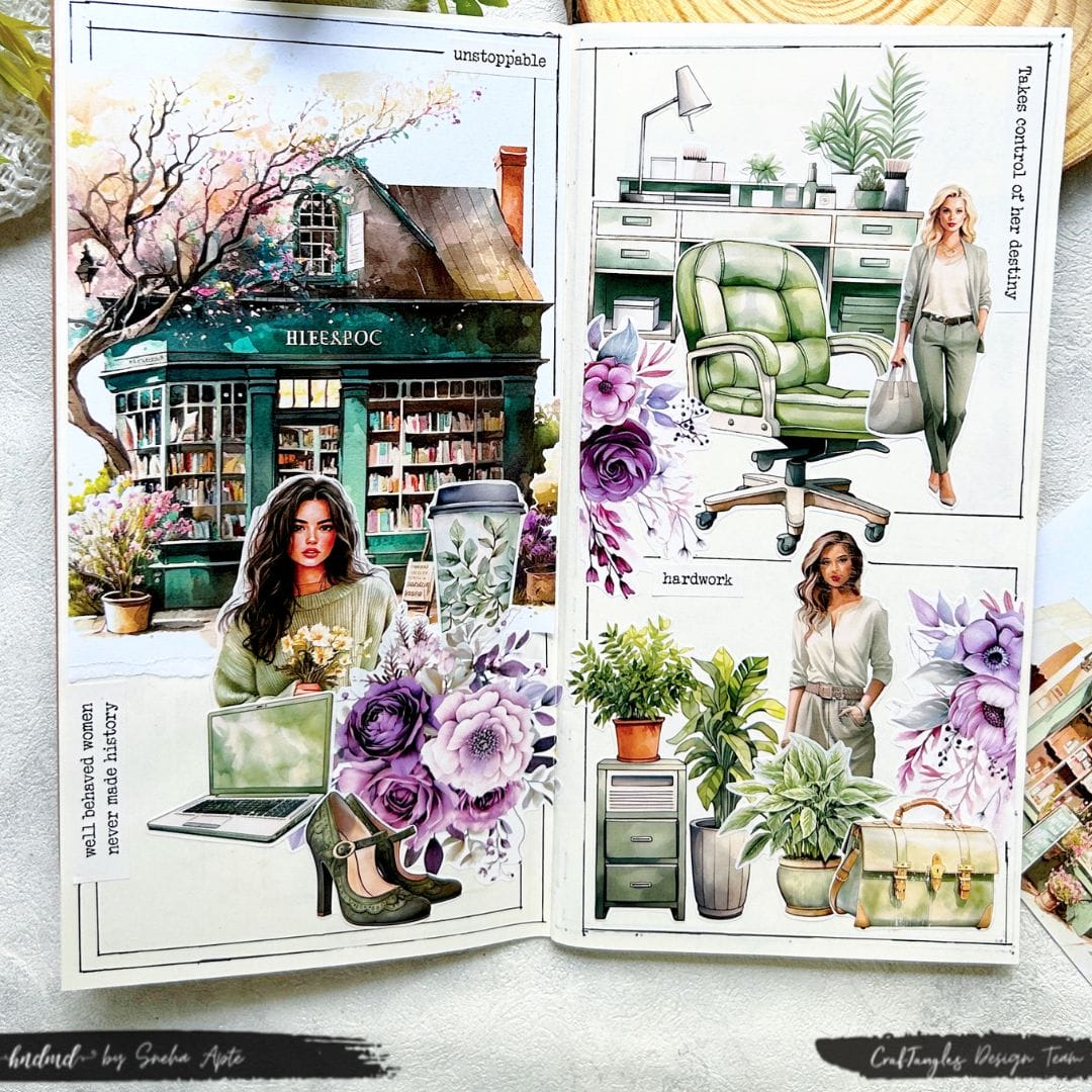 CrafTangles Precut Journal Stickers - Spring Flowers 6 (Pack of 42 stickers) CrafTangles Journal 3 CrafTangles Precut Journal Stickers - Spring Flowers 6 (Pack of 42 stickers) - Image 5