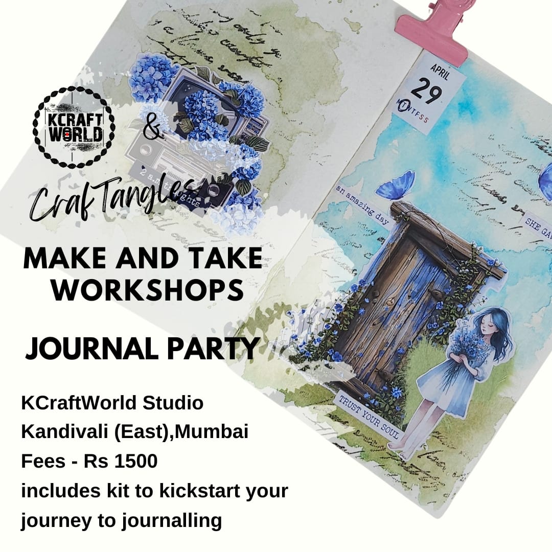 CrafTangles Journal Party Workshop in Kandivali East Mumbai on 8 June 2025 CrafTangles Journal Party Workshop CrafTangles Journal Party Workshop in Kandivali East Mumbai on 8 June 2025