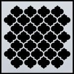 6 by 6 inches Stencil - Pattern 1