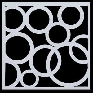 6 by 6 inches Stencil - Pattern 2