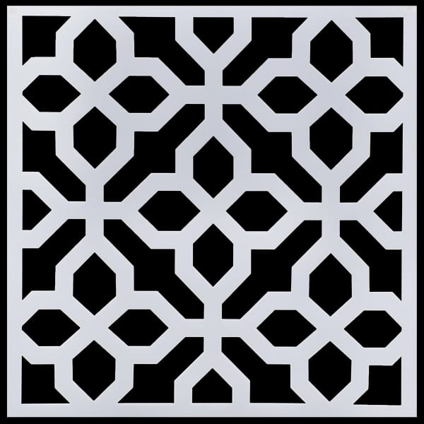 6 by 6 inches Stencil - Pattern 3
