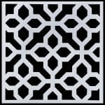 6 by 6 inches Stencil - Pattern 3