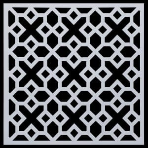 6 by 6 inches Stencil - Pattern 4
