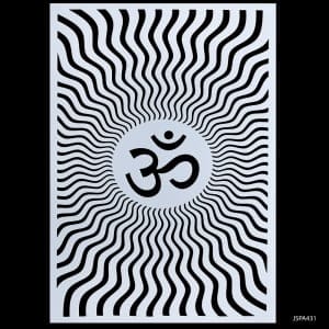 A4 Stencil - Om