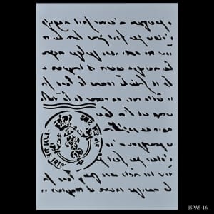 A5 Stencil - Script (JSPA5-16)