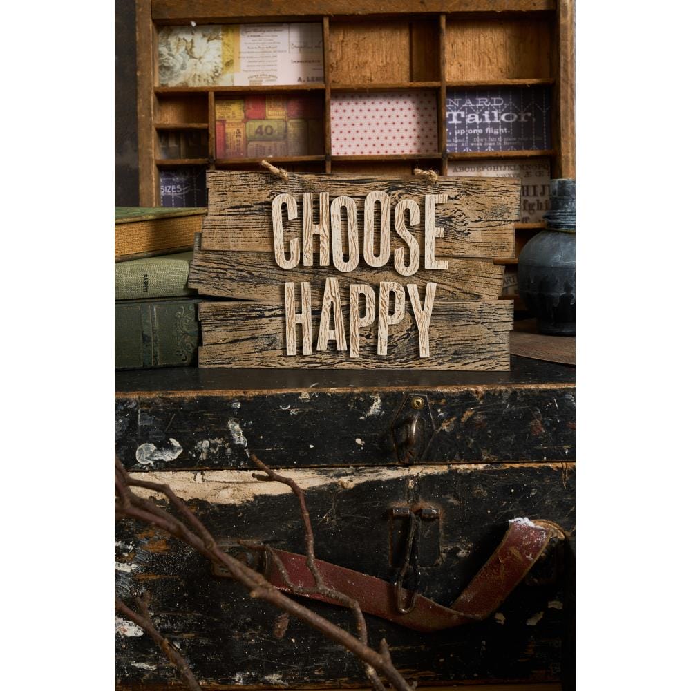 Sizzix 3D A5 Texture Fades Embossing Folder By Tim Holtz - Lumber - Image 3