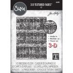 Sizzix 3D A5 Texture Fades Embossing Folder By Tim Holtz - Typewriter