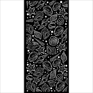 Stamperia Stencil 4.72"X9.84" - Sea Land Shells