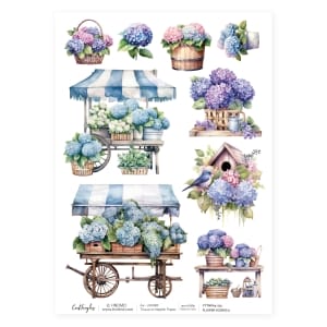 CrafTangles Decoupage Napkin / Tissue / Collage Paper - Flower Scenes 5