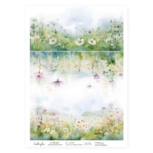 CrafTangles Decoupage Napkin / Tissue / Collage Paper - Wildflowers 10