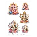 CrafTangles Decoupage Napkin / Tissue / Collage Paper - Lord Ganesha 2