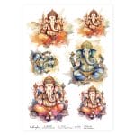 CrafTangles Decoupage Napkin / Tissue / Collage Paper - Lord Ganesha 4