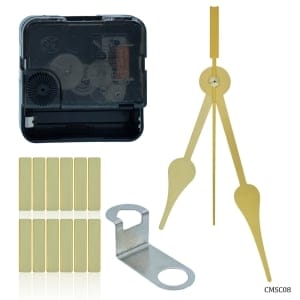 Clock Accessories Combo 1 - Clock Movement Silent CM13MM With Hands CH14GDAA GD