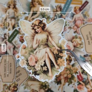 craftangles ephemeras die cuts vintage fairies 1