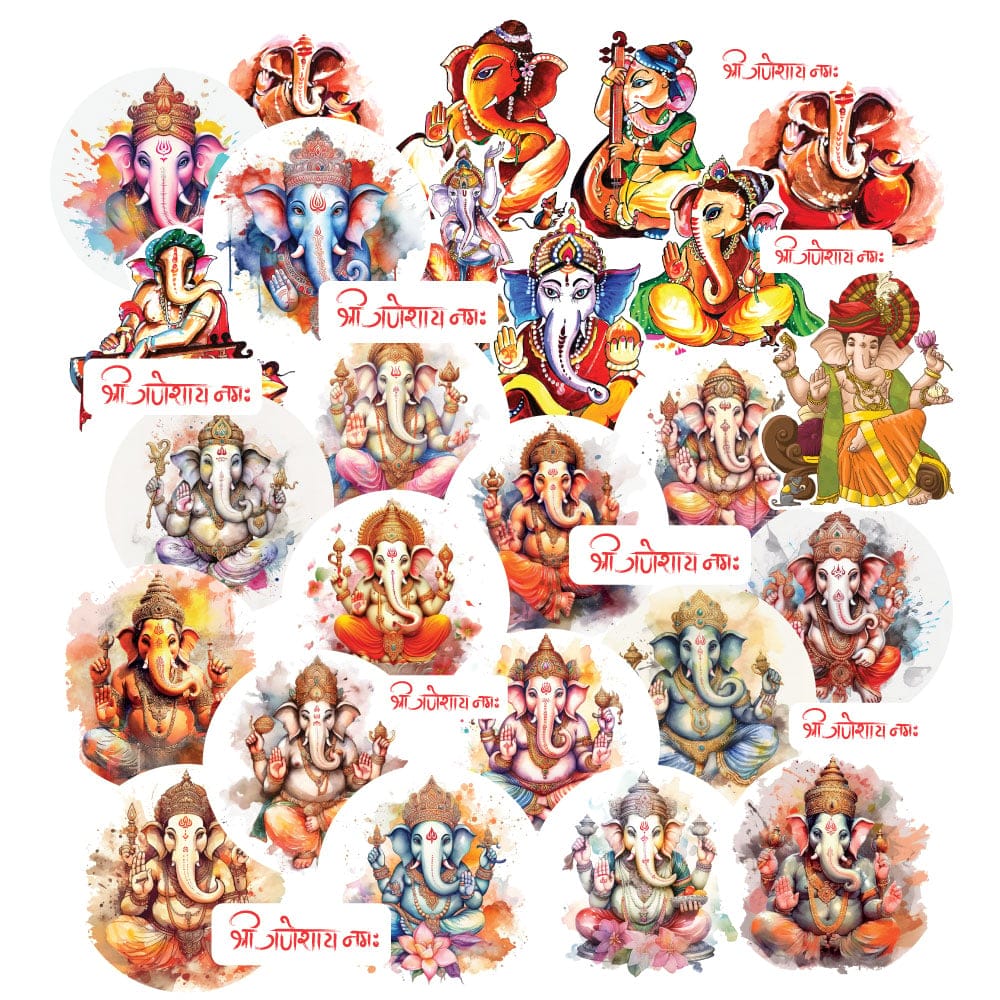 CrafTangles DieCuts / Ephemera Pack - Ganpati 1 (33 pcs)