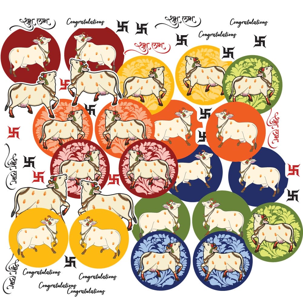 CrafTangles DieCuts / Ephemera Pack - Pichwai 1 (52 pcs)