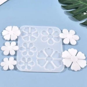 SRN278 5 flower silicone mould
