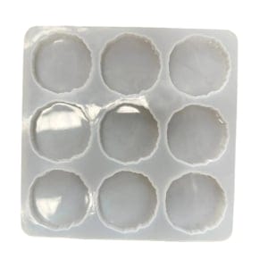 SRN310 2inch agate silicone mould 9cavity