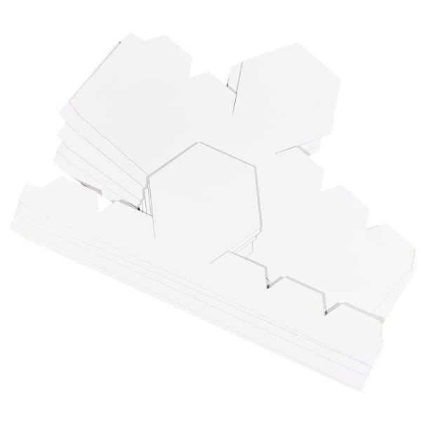 CrafTangles paper Hexagon box and lid Blank Base - 300 gsm - Plain White (5 pcs) - Image 2