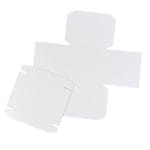 CrafTangles paper Square box and lid Blank Base - 300 gsm - Plain White (5 pcs)