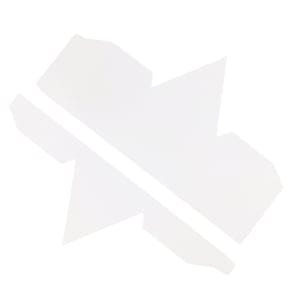 CrafTangles paper Triangle box and lid Blank Base - 300 gsm - Plain White (5 pcs)