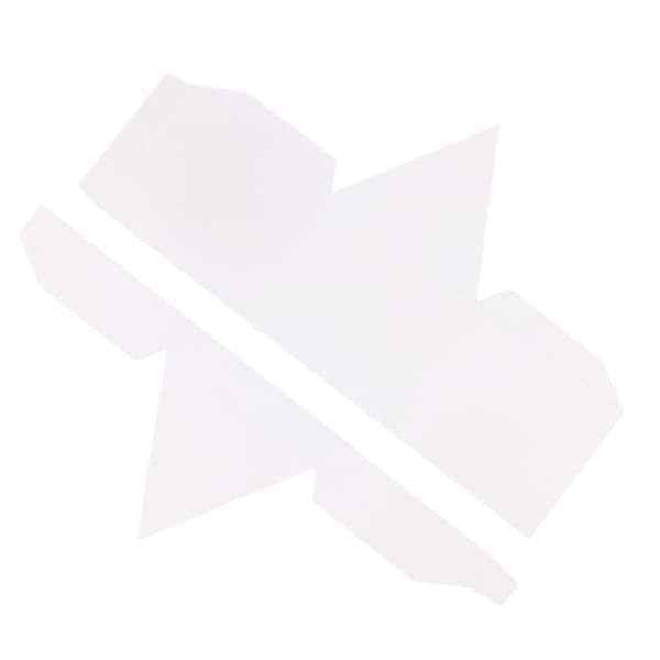 CrafTangles paper Triangle box and lid Blank Base - 300 gsm - Plain White (5 pcs)
