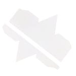 CrafTangles paper Triangle box and lid Blank Base - 300 gsm - Plain White (5 pcs)