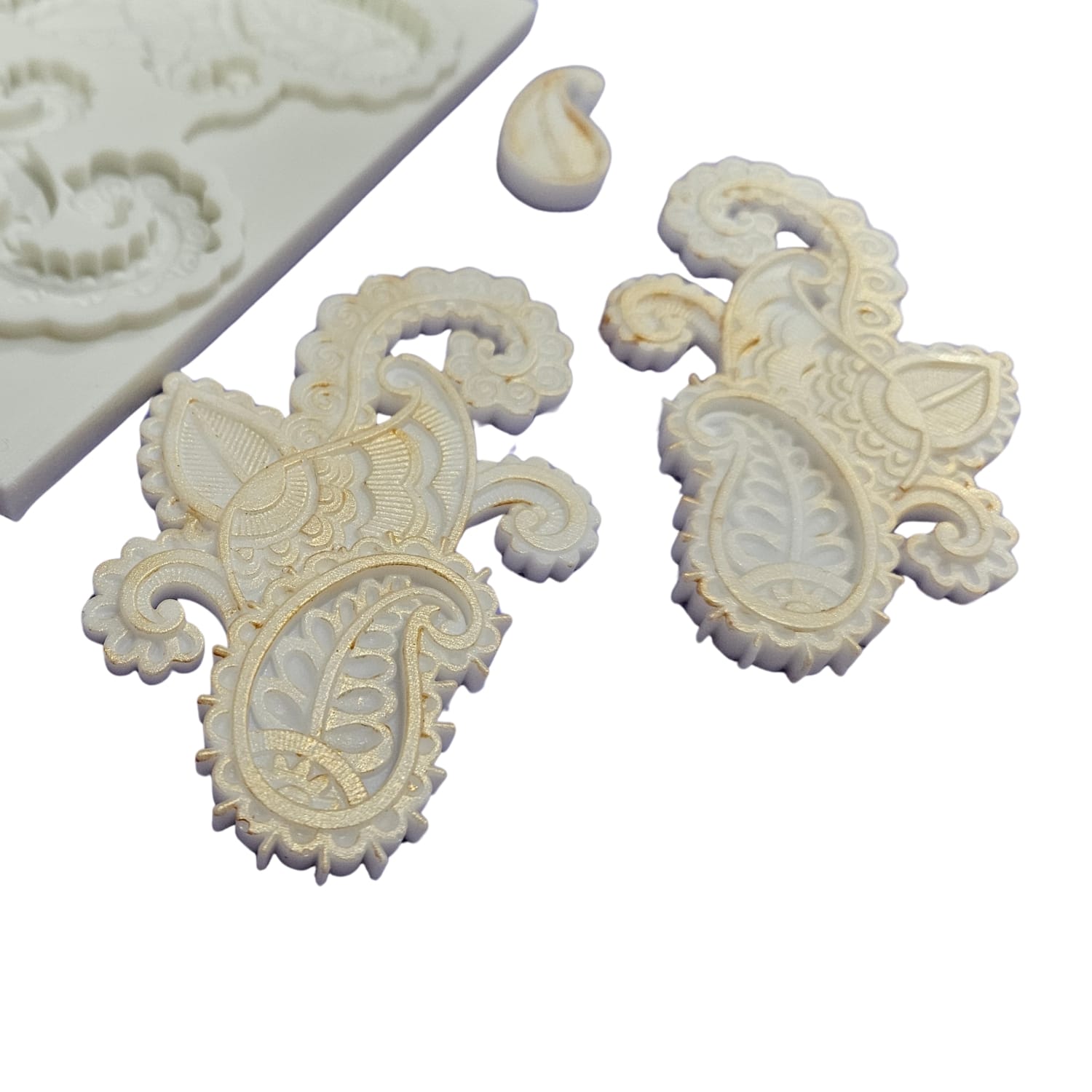 Silicone Mould - Paisley Patterns 22 silicone mould2 Silicone Mould - Paisley Patterns - Image 2