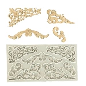 Silicone Mould - Multiple Flourishes