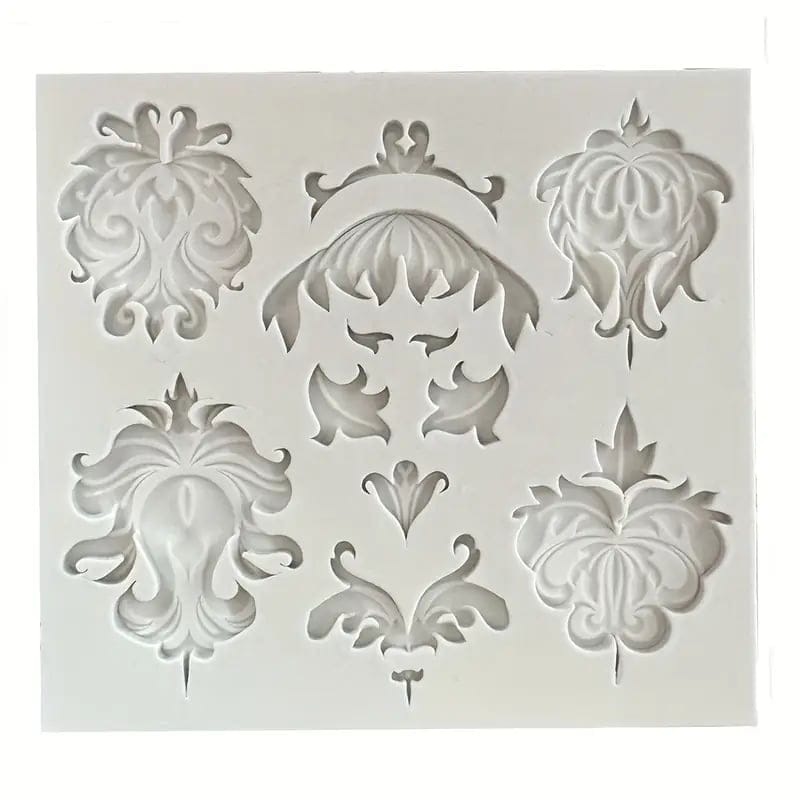 Silicone Mould - Vintage Damask ES 5045 silicone moulds Silicone Mould - Vintage Damask