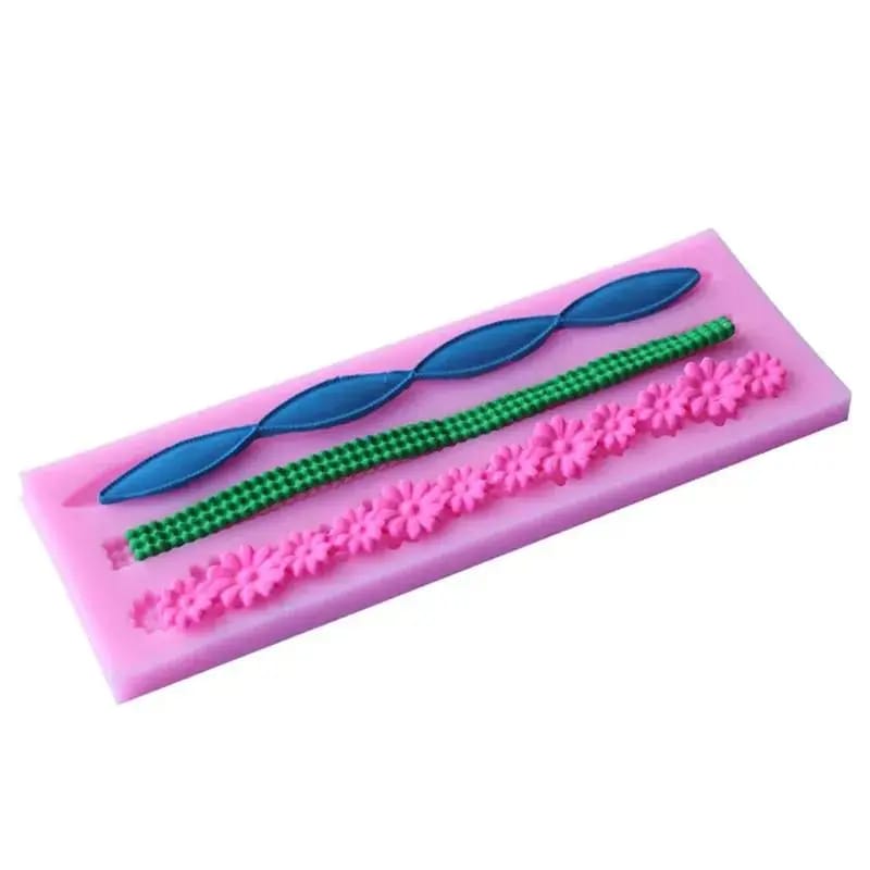 Silicone Mould - Simple Borders 1 ES 5128 silicone mould 2 Silicone Mould - Simple Borders 1 - Image 3