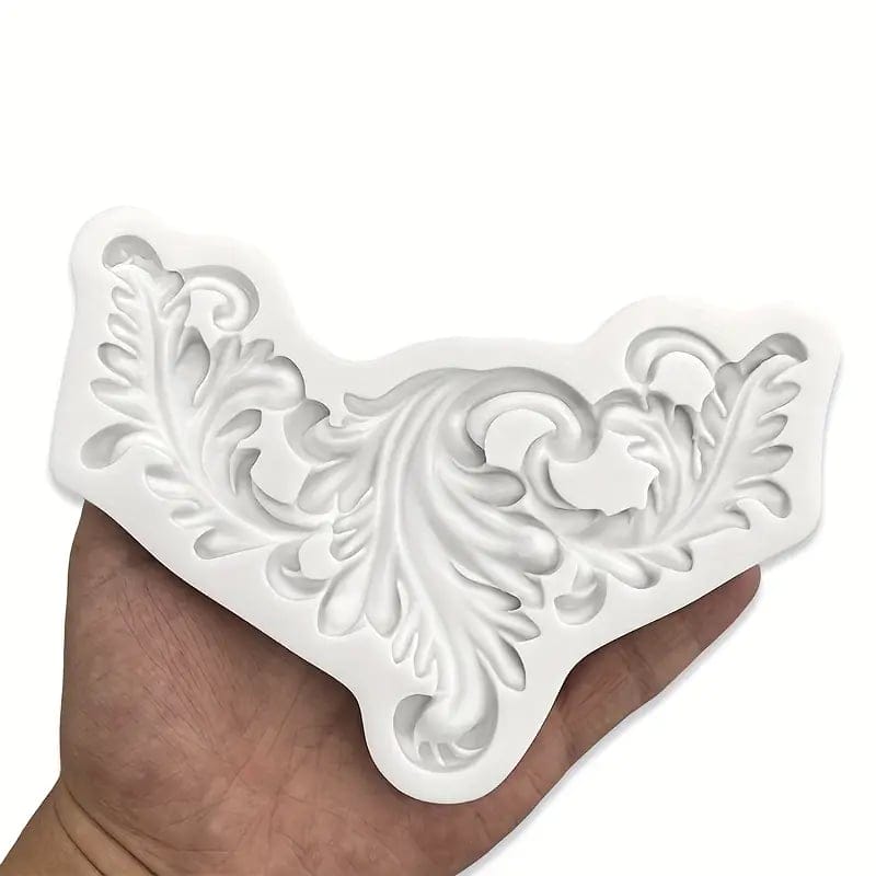 Silicone Mould - Large Ornate Flourish NSB 0002 silicone mould Silicone Mould - Large Ornate Flourish - Image 2