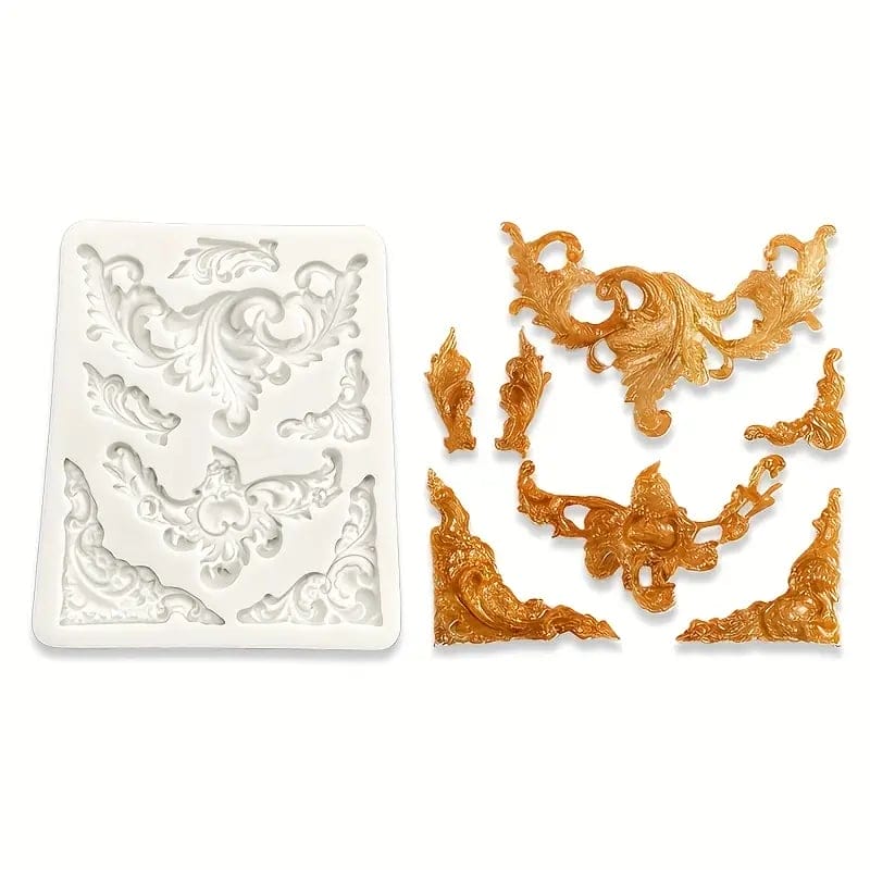 Silicone Mould - Vintage Flourishes 3 NSB 0033 2 Silicone Mould - Vintage Flourishes 3