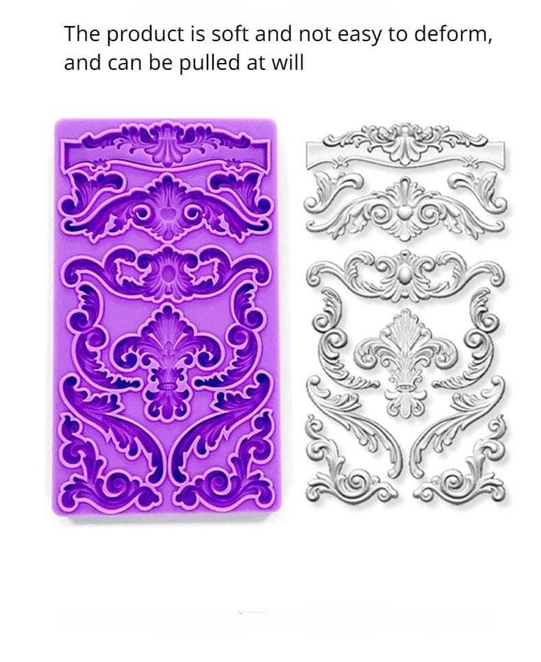 Silicone Mould - Vintage Flourishes 2 - Image 2