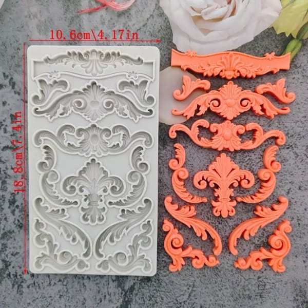 Silicone Mould - Vintage Flourishes 2 - Image 3