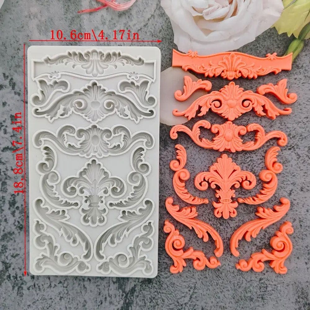 Silicone Mould - Vintage Flourishes 2 fancy flourishes silicone mould 53 1 Silicone Mould - Vintage Flourishes 2 - Image 3