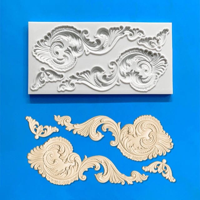 Silicone Mould - Filigree Borders 1 fancy flourishes silicone mould 62 Silicone Mould - Filigree Borders 1 - Image 2