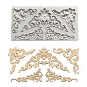 Silicone Mould - Multiple Flourishes 2